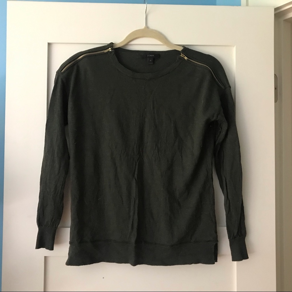 JCREW ZIPPER SWEATER